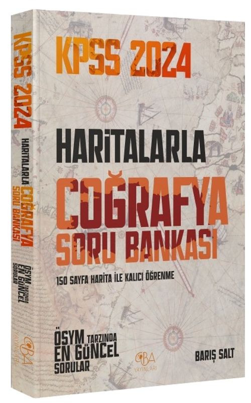 2024 KPSS Haritalarla Coğrafya Soru Bankası 