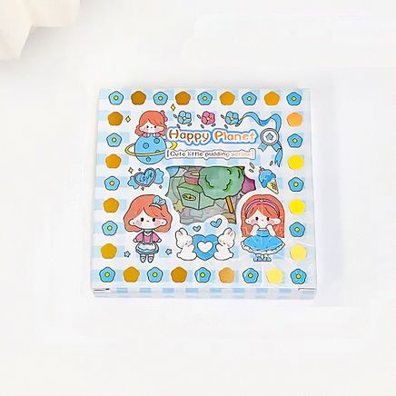 Happy Planet Temalı 100 Yaprak Sticker Seti • Bullet Journal