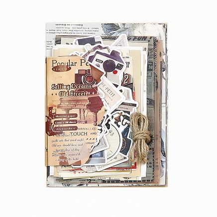 Selling Dreams Old Street Temalı Parşömen Kağıt Set • Bullet Journal (GGK-DAF144)