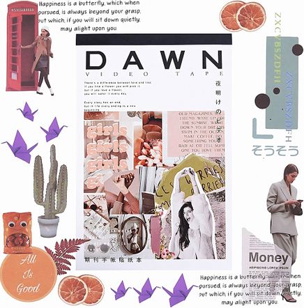 Dawn Temalı 50 Sayfa Sticker Defteri • Scrapbooking • Bullet Journal