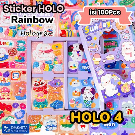 Happy Sunday Temalı 100 Yaprak 4 Bölmeli Sticker Seti • Bullet Journal