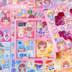 Momojan Fashion Temalı 100 Yaprak 4 Bölmeli Sticker Seti • Bullet Journal