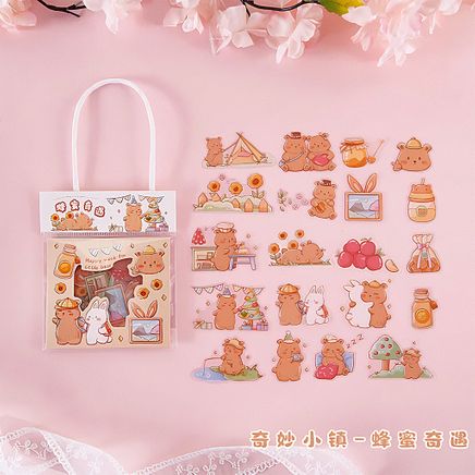 Honey Adventures Temalı 40 Adet Sticker Seti • Bullet Journal