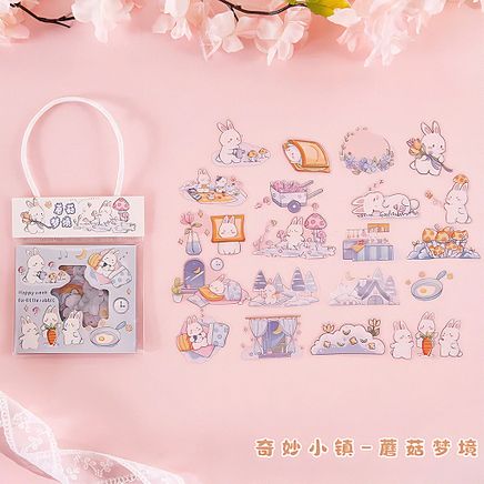 Mushroom Dream Temalı 40 Adet Sticker Seti • Bullet Journal