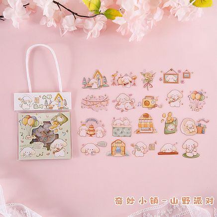 Mountain Party Temalı 40 Adet Sticker Seti • Bullet Journal