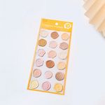 Sarı Temalı Wax 3D Pul Sticker Seti • Bullet Journal