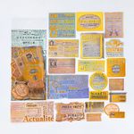 Health Temalı Vintage Altın Damga Sticker Seti • Bullet Journal