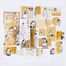 Dream Girl Temalı Vintage Altın Damga Sticker Seti • Bullet Journal (GGK-DFZ031)