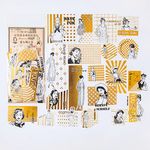 Dream Girl Temalı Vintage Altın Damga Sticker Seti • Bullet Journal