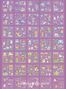 Purple Temalı 100 Yaprak 4 Bölmeli Sticker Seti • Bullet Journal (GGK-DG037)</span>