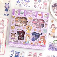 Purple Temalı 100 Yaprak 4 Bölmeli Sticker Seti • Bullet Journal