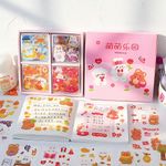 Sweet Bears Temalı 100 Yaprak 4 Bölmeli Sticker Seti • Bullet Journal