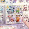 Fairy Girl and Animals Temalı 100 Yaprak 4 Bölmeli Sticker Seti • Bullet Journal (GGK-DG042)