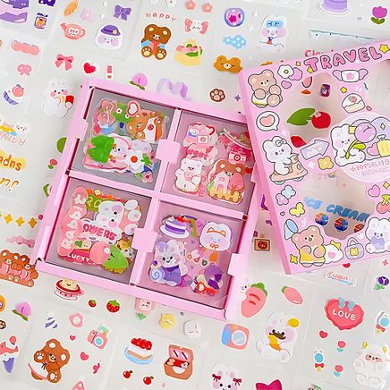 Travel Temalı 100 Yaprak 4 Bölmeli Sticker Seti • Bullet Journal