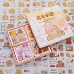 Bobo Temalı 100 Yaprak 4 Bölmeli Sticker Seti • Bullet Journal
