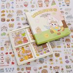 Momojanbo Temalı 100 Yaprak 4 Bölmeli Sticker Seti • Bullet Journal