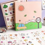 Birds and Butterfly Temalı 80 Yaprak 4 Bölmeli Sticker Seti • Bullet Journal