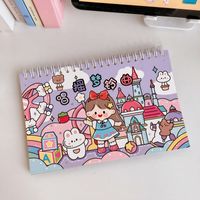 Sweet Girl and Bear Temalı Sticker Defteri