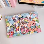 Cute Rabbit and Bear Temalı Sticker Defteri
