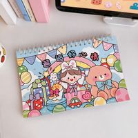 Cute Rabbit and Bear Temalı Sticker Defteri