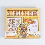 Potato Chips Sarı Temalı Journal Seti • Washi Bant • Memopad • Sticker