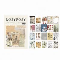 Vintage Temalı 20 Sayfa Sticker Defteri • Scrapbooking • Bullet Journal