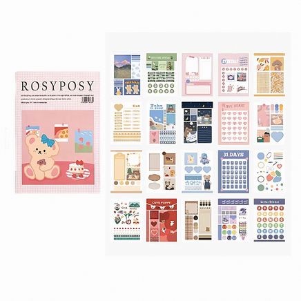 Cartoon Temalı 20 Sayfa Sticker Defteri • Scrapbooking • Bullet Journal