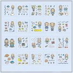 Stars Temalı 20 Yaprak Sticker Seti • Bullet Journal