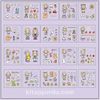Flower Temalı 20 Yaprak Sticker Seti • Bullet Journal (GGK-DY091)