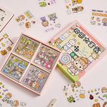Happy Monopoly Temalı 100 Yaprak 4 Bölmeli Sticker Seti • Bullet Journal