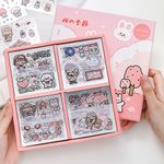 Cherry Blossoms Temalı 100 Yaprak 4 Bölmeli Sticker Seti • Bullet Journal