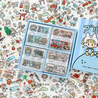 Blue Berry Power Temalı 100 Yaprak 4 Bölmeli Sticker Seti • Bullet Journal