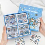 Polar World Temalı 100 Yaprak 4 Bölmeli Sticker Seti • Bullet Journal