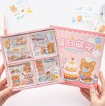 Birthday Party Temalı 100 Yaprak 4 Bölmeli Sticker Seti • Bullet Journal