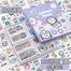 CuteCute Planet Temalı 100 Yaprak 4 Bölmeli Sticker Seti • Bullet Journal