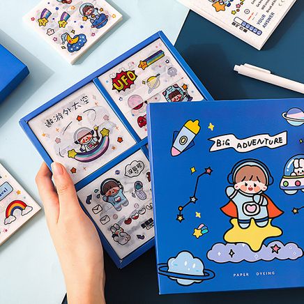 Big Adventure Temalı 100 Yaprak 4 Bölmeli Sticker Seti • Bullet Journal