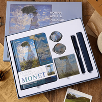 Claude Monet Temalı Kutulu Kit • Defter • Kalem • Washi Bant • Ayraç • Sticker