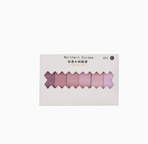 Pembe Temalı 6 Renkli Washi Bant • Sticky Note