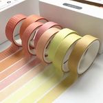 Yellow Temalı 8 Renkli Washi Bant • Sticky Note