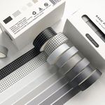 Black White Temalı 8 Renkli Washi Bant • Sticky Note