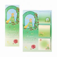 Secret Garden Temalı Ayraç ve Memopad Seti • Post-it • Sticky Note