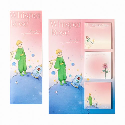 Whisper Rose Ayraç ve Memopad Seti • Post-it • Sticky Note