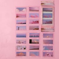 Pink Nature Temalı 5 Farklı Dizayn Pet Index • Index Sticker • Post-it • Sticky Note