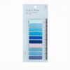 Mavi-Deniz Temalı 10 Renkli Cetvelli Şeffaf Pet Index • Index Sticker • Post-it • Sticky Note (GGK-PA003)