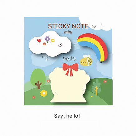 Say Hello Temalı Memo Pad • Post-it • Sticky Note