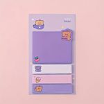 Mor Temalı 4 Renkli Memo Pad • Post-it • Sticky Note