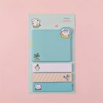 Turkuaz Temalı 4 Renkli Memo Pad • Post-it • Sticky Note
