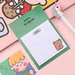 Ayıcık Temalı Renkli Memo Pad • Post-it • Sticky Note