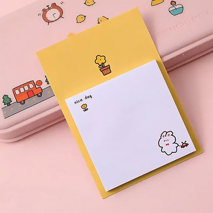 Tavşan Temalı Renkli Memo Pad • Post-it • Sticky Note