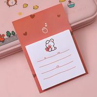 Çilekli Tavşan Temalı Renkli Memo Pad • Post-it • Sticky Note